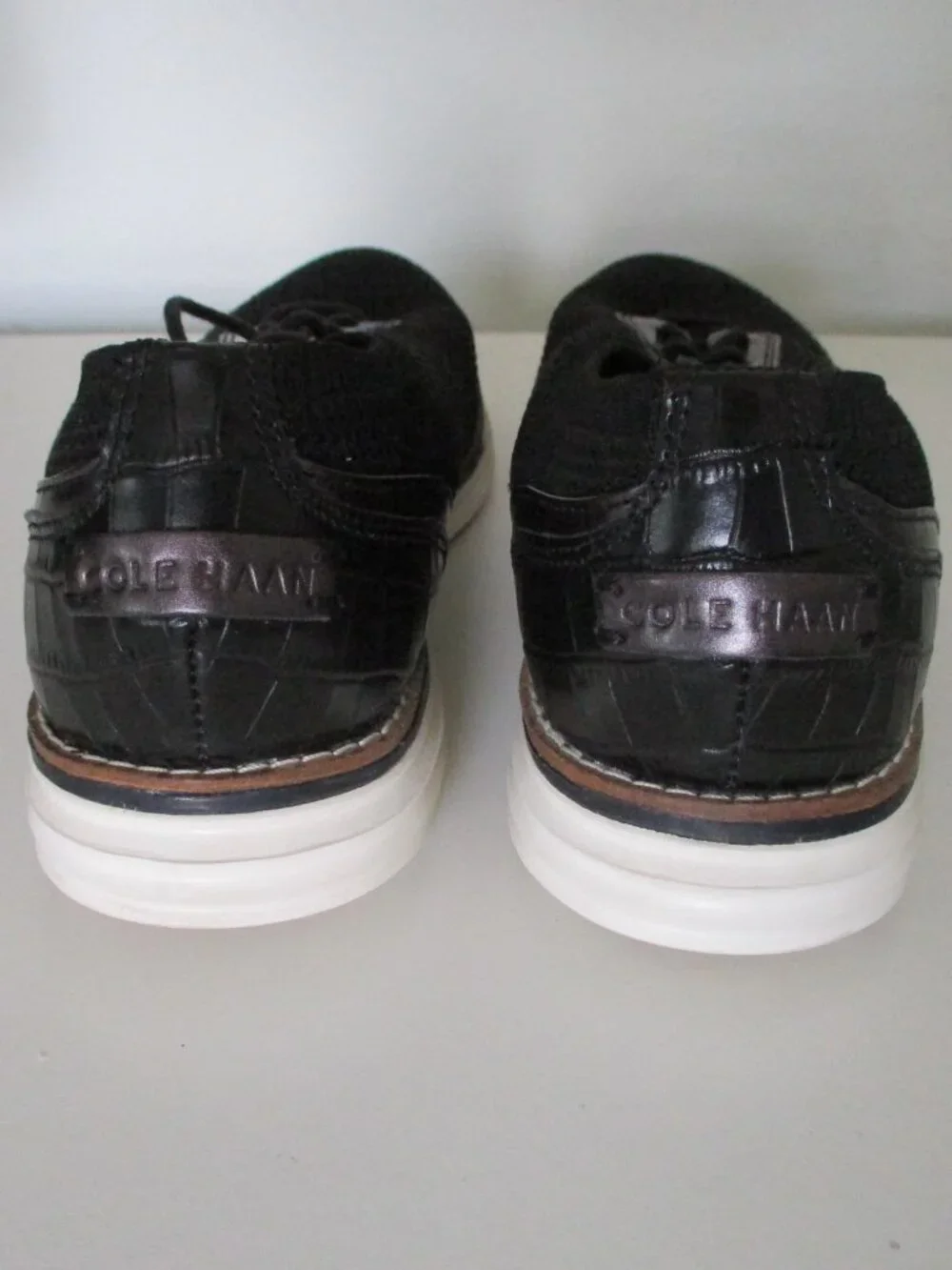Cole Haan Grand.OS Womens Black Lace-up Mesh Fashion Sneaker - Size 9B